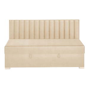 Bež dječji krevet s prostorom za pohranu s madracem 90x200 cm Chill – Ghado