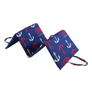 Crveni/plavi vrtni jastuk za sjedenje za ležaljku 49x137 cm   Anchors – B.E.S.