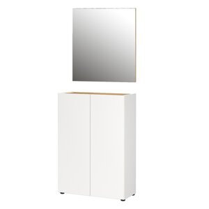 Bijeli set za hodnik u dekoru hrasta 74x200x33 cm Alviano – Germania