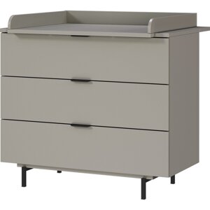 Siva dječja komoda s promjenjivim stolom 105x102x54 cm Tomino – Germania