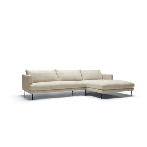 Krem kutna garnitura (s desnim kutom) Britt – Sits