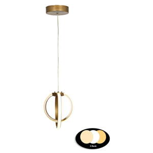 Metalna LED viseća svjetiljka u brončanoj boji ø 25 cm Sezen – Squid Lighting