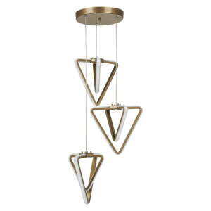 Metalna LED viseća svjetiljka u brončanoj boji ø 20 cm Baris – Squid Lighting
