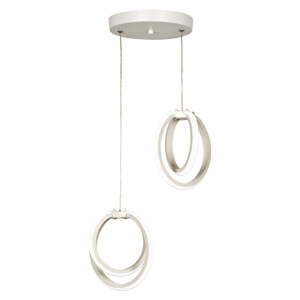 Bijela metalna LED viseća svjetiljka ø 20 cm Sezen – Squid Lighting