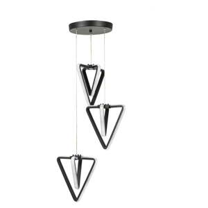Crna metalna LED viseća svjetiljka ø 20 cm Baris – Squid Lighting