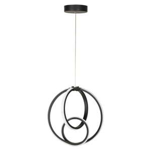 Crna metalna LED viseća svjetiljka ø 28,5 cm Neo – Squid Lighting