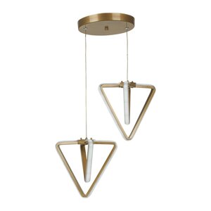 Metalna LED viseća svjetiljka u brončanoj boji ø 20 cm Baris – Squid Lighting