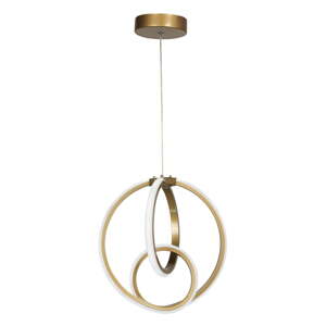 Metalna LED viseća svjetiljka u brončanoj boji ø 28,5 cm Neo – Squid Lighting