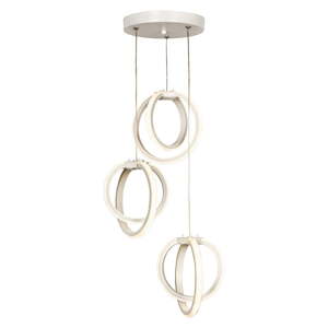 Bijela metalna LED viseća svjetiljka ø 20 cm Sezen – Squid Lighting