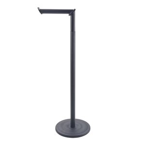 Mat crni željezan držač za WC papir Lava – Metaltex
