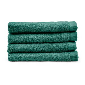 Zeleni brzosušeći pamučni ručnici u setu 4 kom 30x30 cm Quick Dry – Catherine Lansfield