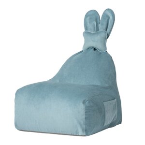 Plava dječja vreća za sjedenje Funny Bunny – The Brooklyn Kids