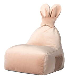 Svijetlo ružičasta dječja vreća za sjedenje Funny Bunny – The Brooklyn Kids