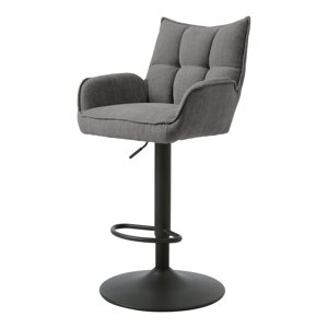Sive barske stolice u setu podesive visine 2 kom Marilla – Unique Furniture