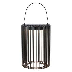 Crna LED lanterna sa solarnim panel/s USB za eksterijer (visina 54 cm) Cavia – Markslöjd