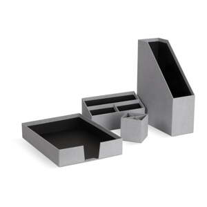 Kartonski uredski organizatori u setu 4 kom Hugo Canvas Paper Laminate – Bigso
