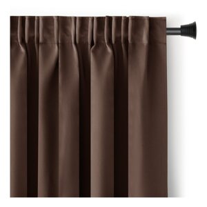 Smeđa zatamnjujuća/termo izolacijska zavjesa 140x245 cm Pleat – Restilo