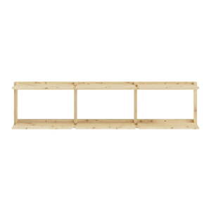 Zidna polica od masivnog bora u prirodnoj boji 192x47,5 cm Groove – Karup Design
