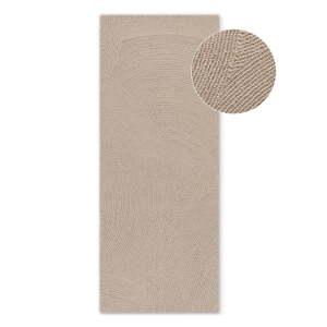Bež ručno rađena vunena staza 80x200 cm Eleni Light Beige – Hanse Home