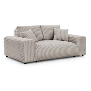 Svijetlo siva sofa od samta 178 cm Justin – Ropez