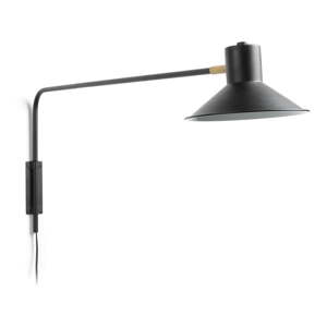 Crna zidna lampa ø 20 cm Aria – Kave Home