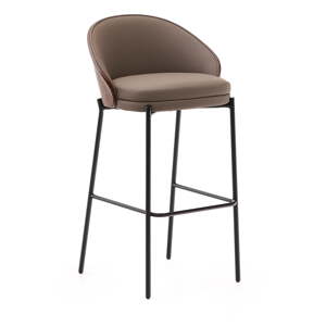 Smeđa barska stolica (visine sjedala 77 cm) Eamy – Kave Home
