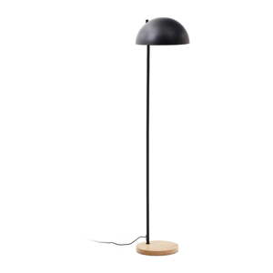 Crna/u prirodnoj boji stojeća svjetiljka s metalnim sjenilom (visina 150 cm) Catlar – Kave Home