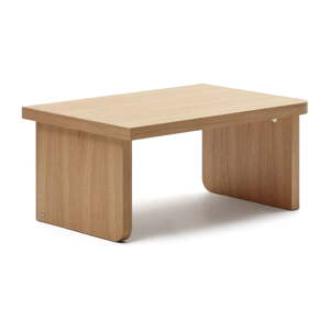 Stolić za kavu u dekoru hrasta u prirodnoj boji 89x62 cm Oaq – Kave Home