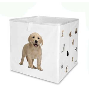 Bijeli tekstilni organizator za dječje igračke 32x32x32 cm The Cutest Ones – Butter Kings