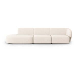 Bež sofa od šenila s desnim kutom 311 cm Paolo – Milo Casa