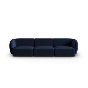 Plava baršunasti sofa 266 cm Paolo – Milo Casa