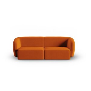 Baršunasti sofa boja terakote 188 cm Paolo – Milo Casa