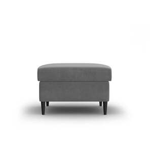 Svijetlo sivi baršunast tabure Kyoto – Cosmopolitan Design