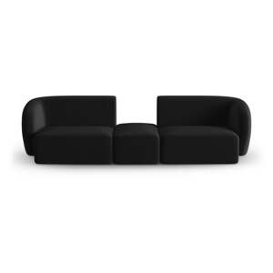 Crna baršunasti sofa 246 cm Paolo – Milo Casa