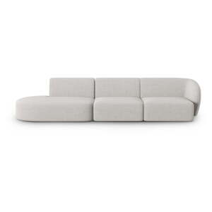 Svijetlo siva sofa od šenila s desnim kutom 311 cm Paolo – Milo Casa