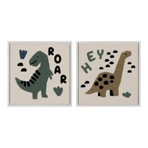 Dječje slike u setu 2 kom 30x30 cm Relief – Ixia