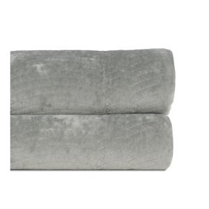 Prljavo zeleni prošiven prekrivač od samta 180x260 cm – Ixia