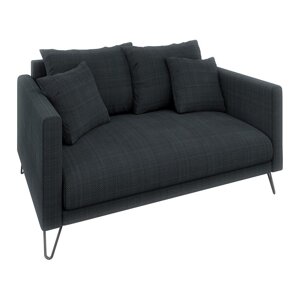 Tamno siva sofa od šenila 140 cm Freya – Ropez
