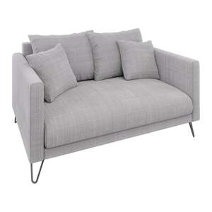 Svijetlo siva sofa od šenila 140 cm Freya – Ropez