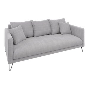 Svijetlo siva sofa od šenila 200 cm Freya – Ropez