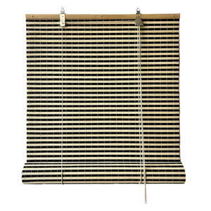 Crna/u prirodnoj boji rolete  od bambusa 200x160 cm Vela – Gardinia