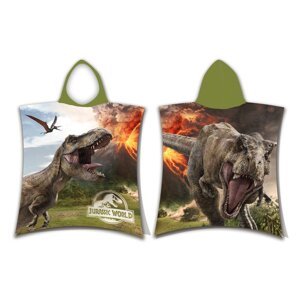 Pamučan dječji pončo veličina za 3-8 godina Jurassic World "Volcano" – Jerry Fabrics