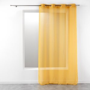 Žuta  prozirna zavjesa 140x280 cm Telma – douceur d'intérieur