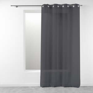 Antracitno siva prozirna zavjesa 140x280 cm Telma – douceur d'intérieur