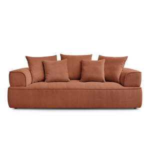 Sofa od šenila boja terakote 237 cm Whesley – Bobochic Paris
