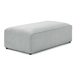 Svijetlo sivi modularni tabure od samta Megeve – Bobochic Paris