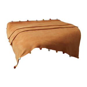 Senf žuti prekrivač od flisa 200x220 cm Pom Pom – Mijolnir