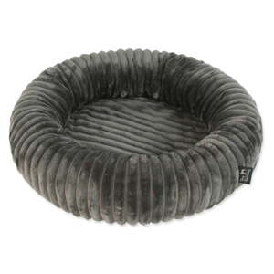 Tamno sivi krevet za pse ø 40 cm Dog Fantasy Stripe – Plaček Pet Products