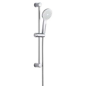 Set za tuš kabinu od nehrđajućeg čelika u srebrnoj boji sa ručnim tušem/s kliznim nosačem 60 cm No. 2 – Allstar