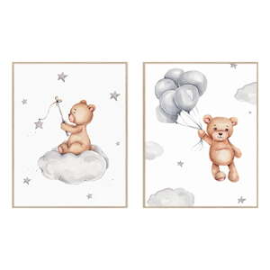 Dječje slike u setu 2 kom 30x40 cm Teddy Bears – knor